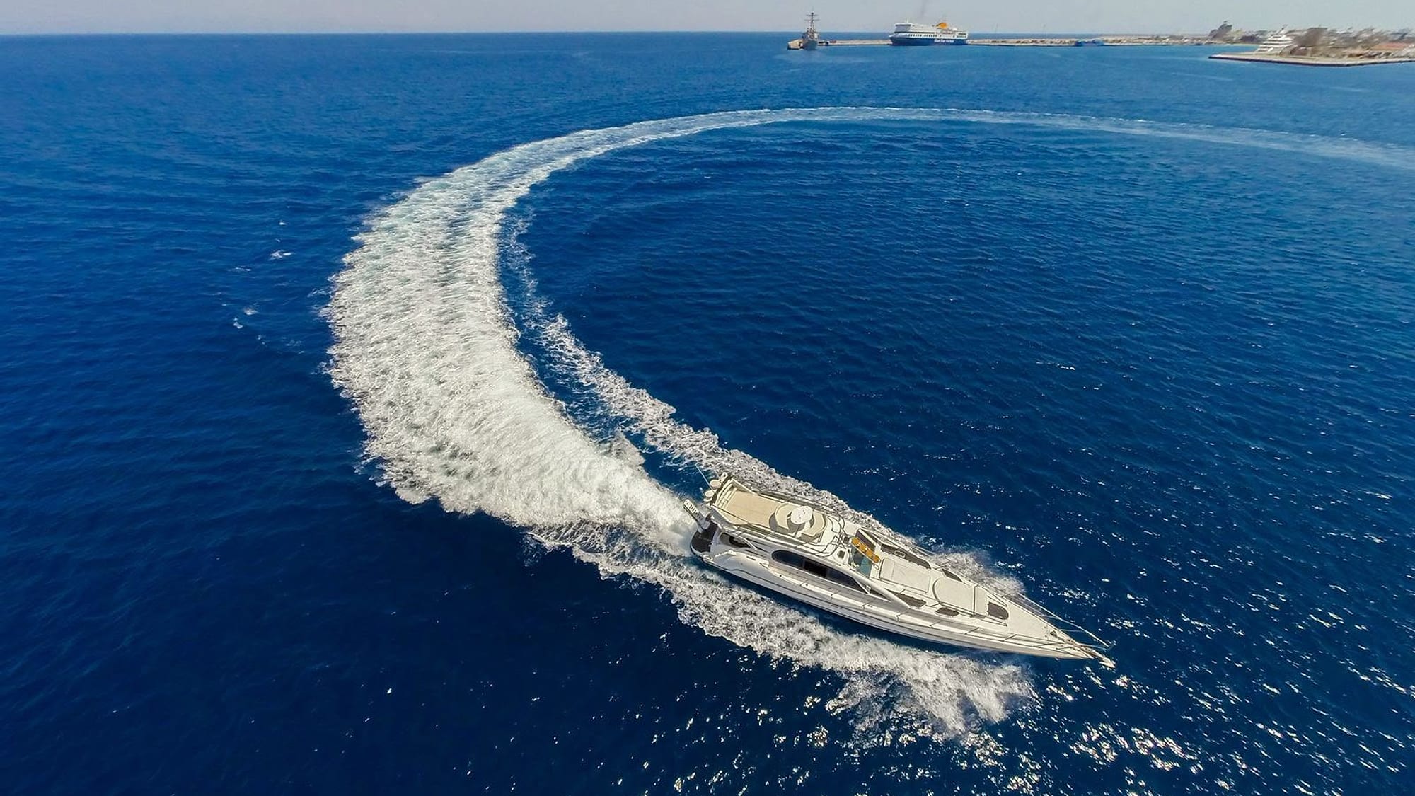 Yacht on the Ionian sea
